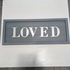 Wood Loved Sign